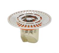 Bathroom floor drain filter with control and, designed to fit common floor drains and maintain a hygienic bathroom environment (A 1pc)