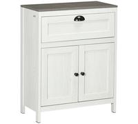 kleankin Bathroom Floor Cabinet, Freestanding Storage Cupboard - White