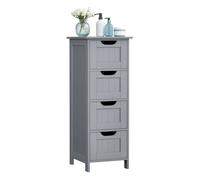 Bathroom Floor Storage Cabinet with 4 Drawers Slate, Mystic Grey / 4 Drawers(30W x 82H cm)