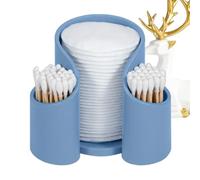 Bathroom Floss Dispenser - Cosmetic Cotton Storage Box | pĺastic Beauty Cotton Swab Storage Box | 10 Oz Capacity, Desktop Qtip Holder Case, Alł-in-Onê Organizer for Dressing Table