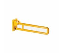 Bathroom Folding Rails, Bathroom Grab Bars, Stainless Steel and Nylon Wall Mounted Handle, for The Elderly and Disabled(Yellow,75cm/30in)