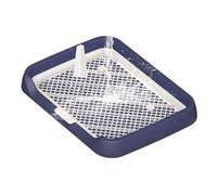 Bathroom for Pets - 60cm x 60cm Large Grid-shaped Waste Station Four Piece Absorbent Mats Vertical Splash Guard Cat Litter Tray | Pet Break-in Solution - Com