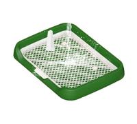 Bathroom for Pets - 60cm x 60cm Large Grid-shaped Waste Station Four Piece Absorbent Mats Vertical Splash Guard Cat Litter Tray | Pet Break-in Solution - Com
