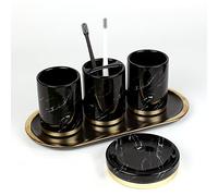 Bathroom Four-Five-Piece Accessories Set Wash Cup Toothbrush Holder(A,Five)