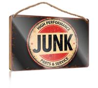 Bathroom Funny Signs High Performance Junk Parts & Service Bar Signs For Home Bar Gifts For Work Friends(15X28CM)