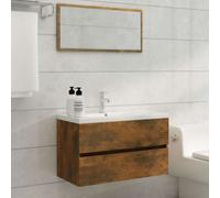 Bathroom Furniture Set 2 Pcs Engineered Wood