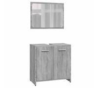 Bathroom Furniture Set Chipboard Storage Unit Cabinet Multi Colours vidaXL