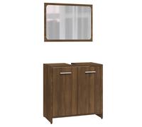 Bathroom Furniture Set Chipboard Storage Unit Cabinet Multi Colours vidaXL