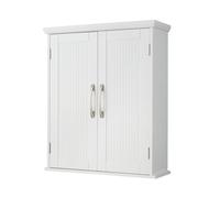 Teamson Home Wooden Bathroom Furniture Wall Medicine Cabinet EHF-F0007 - White