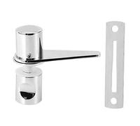 Bathroom Glass Door Lock, Shower Room Latch Lock for Sliding Doors, Durable Copper and 304 Stainless Steel Handle with Washers, Home Office Glass Door Hardware for Household Decora