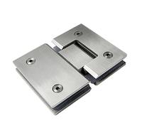 Bathroom Glass Hinges, Pivot Hinge Stainless Steel 201Glass Shower Door Hinges Glass Door Clamps Bathroom Glass Clips HardwareYUMORE 30pcs/lot Hinge Set