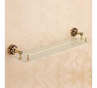 Bathroom Glass Shelf, Shower Room Rectangular single-Layer Mirror Front Cosmetic Table Living Kitchen