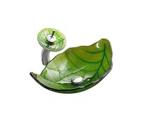 Bathroom Glass Vessel Sinks Geometry Countertop Basin Bowl Combo Leaf-Shaped Design Artistic Vessel Sink Waterfall Mixer Faucet Pop-up Drain Set Deck Mounted Interesting