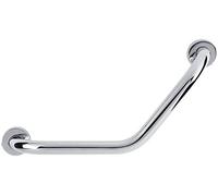 Bathroom Grab Bar, 445mm Stainless Steel Arm Safety Support Rail Handle with Curved Safe-Grip Shower Grab Bar for Bathroom