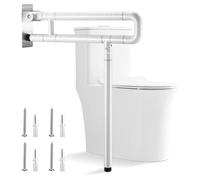 Bathroom Grab Bar, Foldable Toilet Handrail Aluminum Alloy Straight Grab Bar for Bathroom