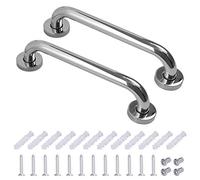 Bathroom Grab Bar Stainless Steel Bath Grab Shower Safety Handle Towel Holder for Kids Elderly Injured Bathroom Safety Aid 12 inch/30cm 2 Pack