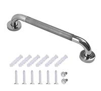 Bathroom Grab Bar Stainless Steel Bath Grab Shower Safety Handle Towel Holder with Knurled Chrome for Kids Elderly Injured Bathroom Safety Aid 16 inch/40cm