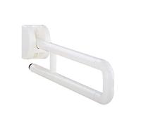 Bathroom Grab Bars Bath Grab Bar with,Stainless Steel Disabled Pregnant Woman Accessibility Shower Environmental Protection On The Turn Safety Handle (Color : White)