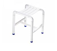 Bathroom Grab Bars,Bathing Stool Punch Stainless Steel Bathroom Disabled The Elderly Bath Stool 32 * 34 * 43Cm/White