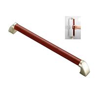 Bathroom Grab Rails,Safety Grab Bars for Bathroom Wall Mounted, Shower Handles for Elderly Heavy Duty Wood Grain Shower Grab Bar Toilet Safety Rails Bath and Shower Assist Handle(Size:40cm,Color:Red W