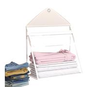 Bathroom Hamper, Clean Clothes Basket, 16.93 x 15.75 x 6.3 Inches Transparent Touchscreen Pouch & Foldable Lightweight Design, PVC Storage Case for Men Women Mobile Bedroom Dormitory