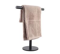 Bathroom Hand Towel Holder Stand，T-Shape Hand Towel Holder Stand SUS304 Stainless Steel Matte Black for Bathroom，Kitchen or Vanity Countertop…