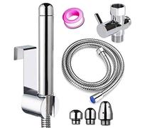 Bathroom Handheld 150cm 3-Head Aluminum Enema Shower Cleaner - Shower System Cleaner Shower Enema System