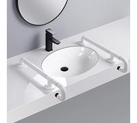 Bathroom Handicap Grab Bars, Toilet Safety Rails Support Handles for Elderly and Disabled for Public Room, Commercial Restaurant and Hospital,White
