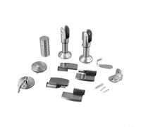 Bathroom Handle Lock Kit with Stainless Steel Support for Long Term Use (Left)