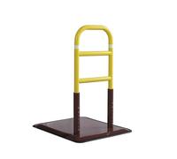 Bathroom Handrails,Stand Assist Grab Bar,Toilet Safety Rail with Floor Support,Height Adjustable Suitable for Other Relied On Persons(Yellow)