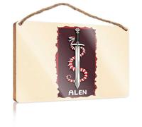 Bathroom Hanging Decor Alien Sword: A Serpent'S Tale Of Mystery And Magic Wooded Sign Fall Front Door Decor Bathroom Wood Sign(23X35CM)