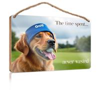 Bathroom Hanging Decor The Time Spent Playing Golf is Never Wasted Fall Decorations for Home Farmhouse Teen Room Deco(15X28CM)