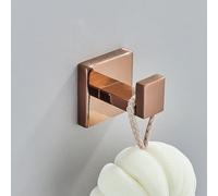 Bathroom Hardware Rose Gold Polish Shiny Bathrobe Hook Towel Rail Bar Rack Bar Shelf Tissue Paper Holder Bathroom Accessories,1 pc Robe Hook,China Mainland