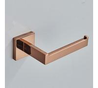 Bathroom Hardware Rose Gold Polish Shiny Bathrobe Hook Towel Rail Bar Rack Bar Shelf Tissue Paper Holder Bathroom Accessories,1 pc Paper Holder,China Mainland