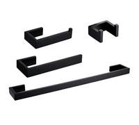 Bathroom Hardware Set Black Robe Hook Towel Rail Bar Rack Shelf Tissue Paper Holder Toothbrush Accessories,CHINA