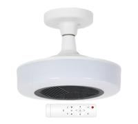 Bathroom Heater with Light - 400W PTC Ceramic Heating Fan | LED Ceiling Pendant Light | E27 Screw-in Shower Heater Lamp with Remote Control, Living Room Dorm Hotel