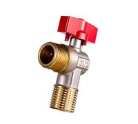 Bathroom High Flows Hot/Cold Water Shut Off Valves 1 / 2inch Turn Angles Stop Brass Plumbing Fitting Easily to Install Turn Angles Stop