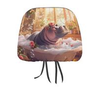 Bathroom Hippo Toilet Car Headrest Cover Universal Car Seat Rest Protector