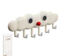 Bathroom Hooks | Creative Cloud Wall Hanging Holder | Wall Towel Hooks - For Clothes Hats Bedroom Living Room Bags Coats Office Shower Toilet