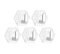 Bathroom Hooks for Towels - 5x Adhesive Shower Hooks | Sticky Appointment Without Drilling | Gust for Clothes Without Drilling for Apartment For, Living Dormitory, Kitchen, Storage A Bo