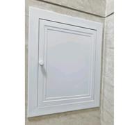 Bathroom Inspection Panel Door White with Lock, 12 16 20 24 28 32 In Small Aluminum Pipe Cable Access Hole Cover for Drywall, Flush Mount Service Plate(WxH 70x80cm/27.6xx31.5in)