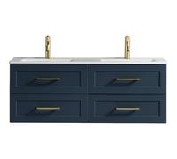 Bathroom Kingdom Bakewell Midnight Basin Vanity 1200mm in Blue Bathroom Kingdom Blue