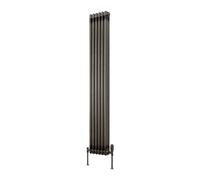 Bathroom Kingdom Colona Raw Steel 2 Column Vertical Traditional Radiator 1800x290 Bathroom Kingdom Multicolor