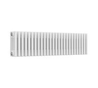 Bathroom Kingdom Colona White 4 Column Horizontal Traditional Radiator 300x1190 Bathroom Kingdom White