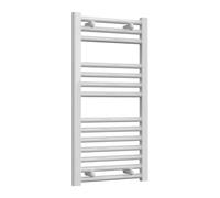 Bathroom Kingdom Diva Electric White Straight Heated Towel Rail 800x400 Bathroom Kingdom White