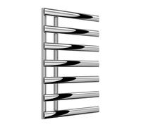Bathroom Kingdom Grace Chrome Designer Heated Towel Rail 780x500 in Silver Bathroom Kingdom Silver