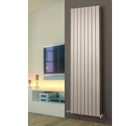 Bathroom Kingdom Mars Silver Double Flat Panel Vertical Radiator 1800x445mm Bathroom Kingdom Silver