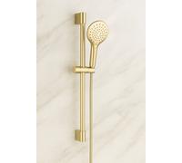 Bathroom Kingdom Menai Premium Brushed Brass 3 Mode Riser Kit in Gold Bathroom Kingdom Gold
