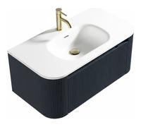 Bathroom Kingdom Monza Midnight Wall Hung Vanity Basin 870mm Bathroom Kingdom Midnight