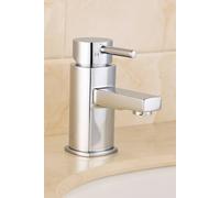 Bathroom Kingdom Newport Chrome Square Basin Mixer Tap in Silver Bathroom Kingdom Silver